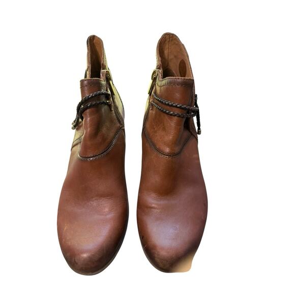 Pikolinos Womens Rotterdam Boot Size 38 7.5 Brown Leather Block Heel Bootie - Picture 4 of 7